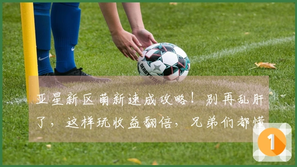 亚星新区萌新速成攻略！别再乱肝了，这样玩收益翻倍，兄弟们都懂的！